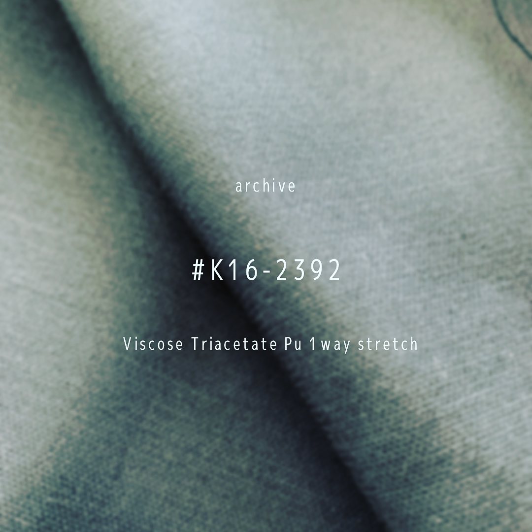 #archive #アーカイブ #K16-2392#stretch #triacetate #viscose #kawabo