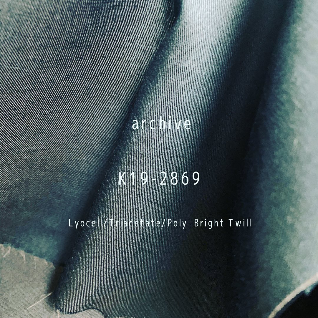 #k19 #2869 #archive #アーカイブ #triacetate #triacetatefabric #lyocellfabric #lyocell #gifu #kawabo