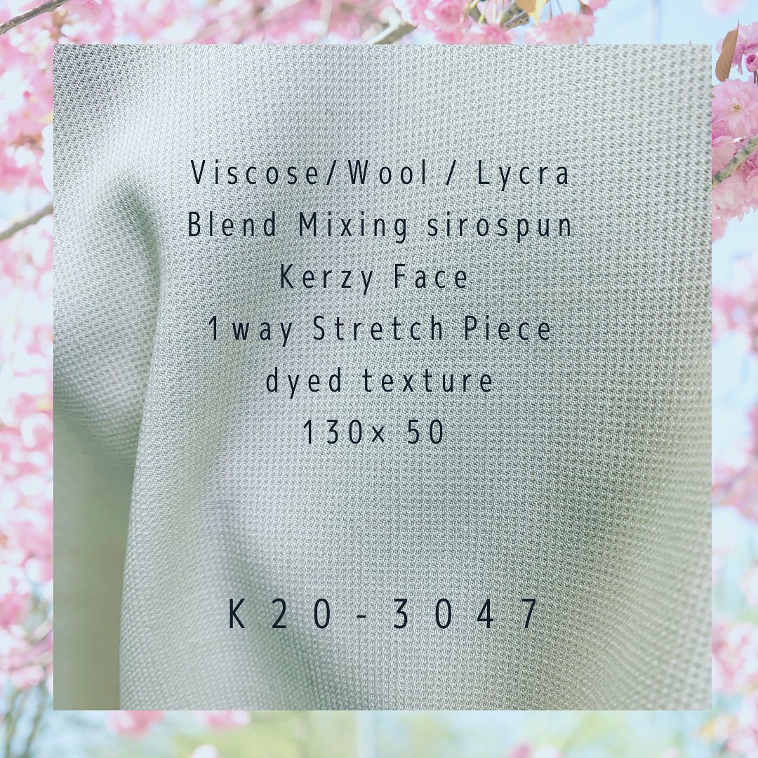 #K21#3047#viscose #viscosefabric #wool #lycra #stretch 背景を春っぽくしてみました。#kawabo #gifuphoto #紡績糸