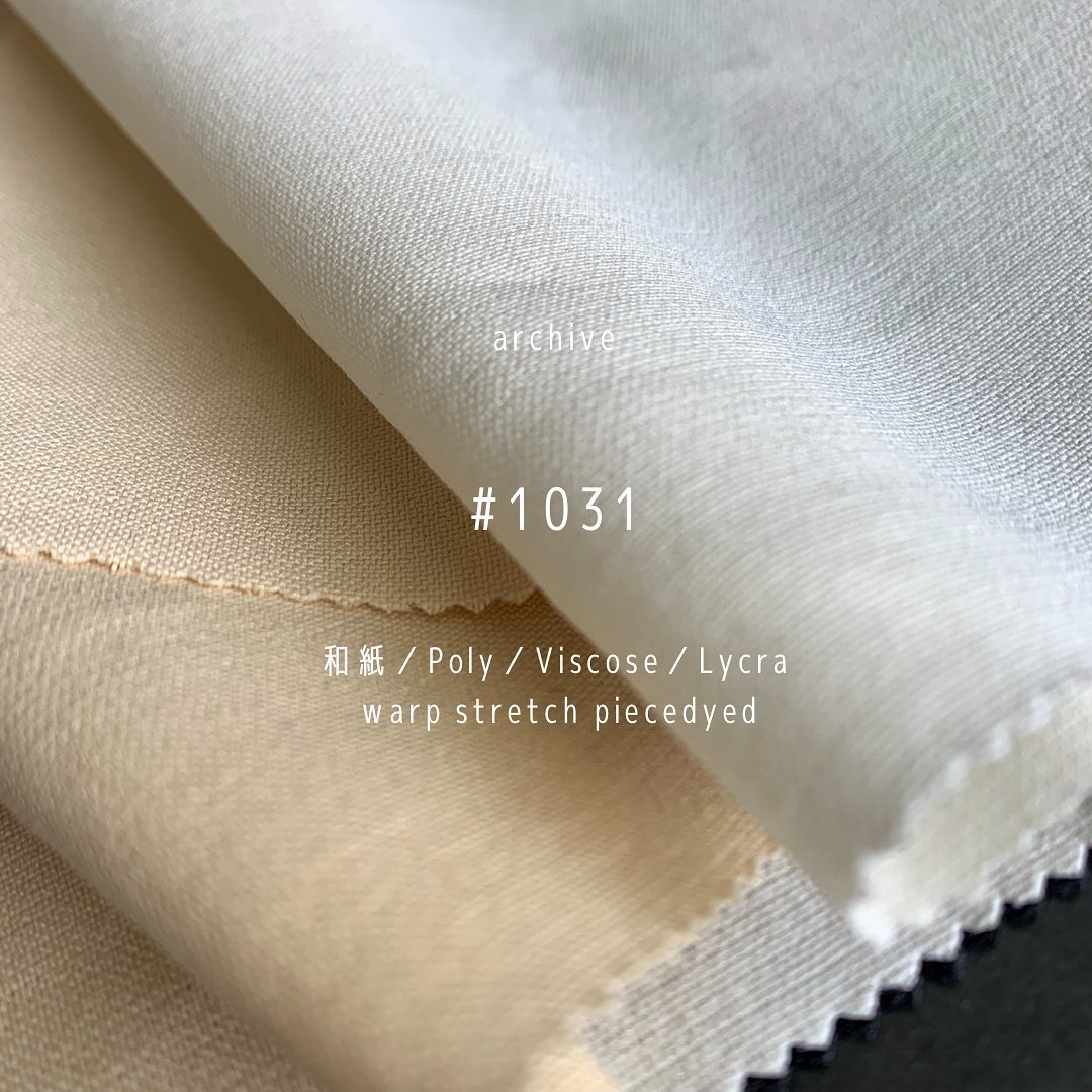 #アーカイブ投稿 #archive #archives #和紙 #washi #fabric #fabrics #stretch #掘り出し物 #面白い モノ作っていましたね#今っぽい わ。#軽量感抜群 #1031 #viscose 混#gifu #kawabo